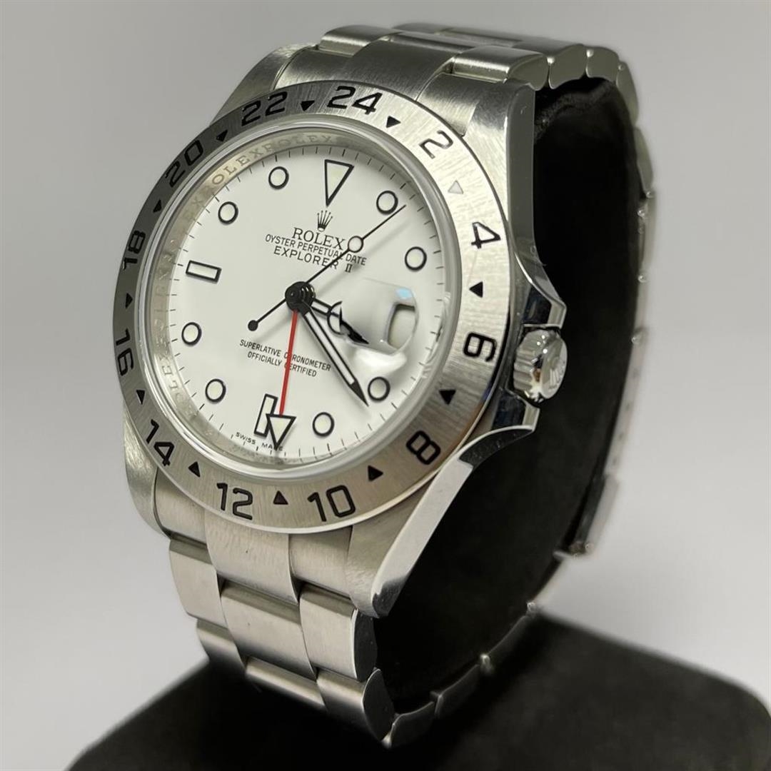 EXPLORER II VINTAGE CEL K BEYAZ KADRAN 16570 Nasyonel Chrono