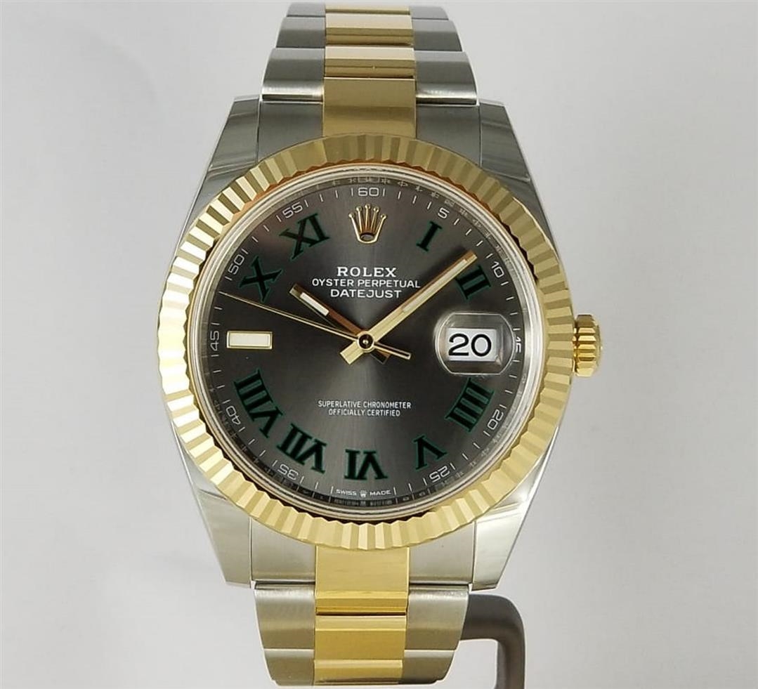Datejust 41 wimbledon best sale dial